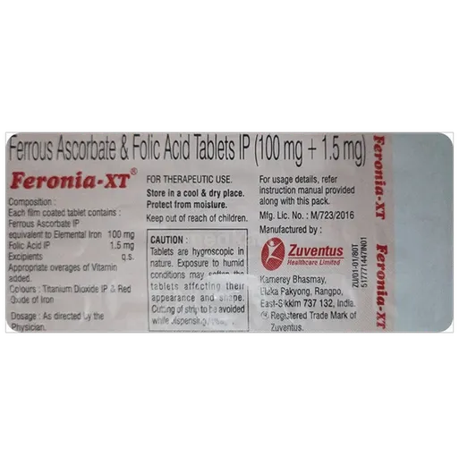 feronia xt tablet 15's